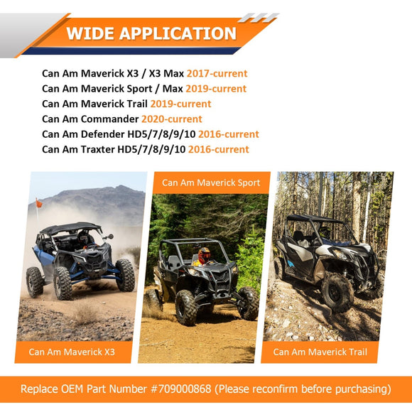 2024 - 2025 Can Am Maverick R/Max 6061 Aluminum Gas Tank Cap Gas Can Cover - WeiSen - 80503004