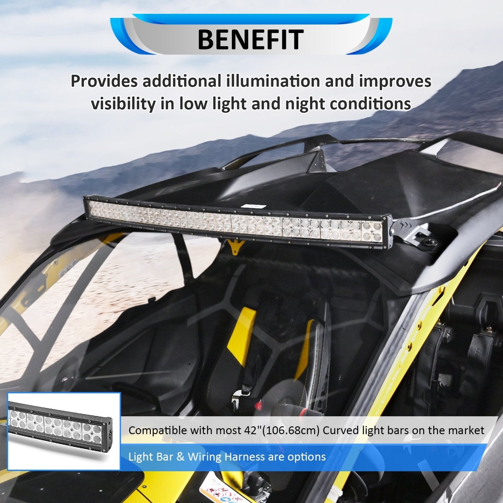 Amber&White Strobe Roof 42