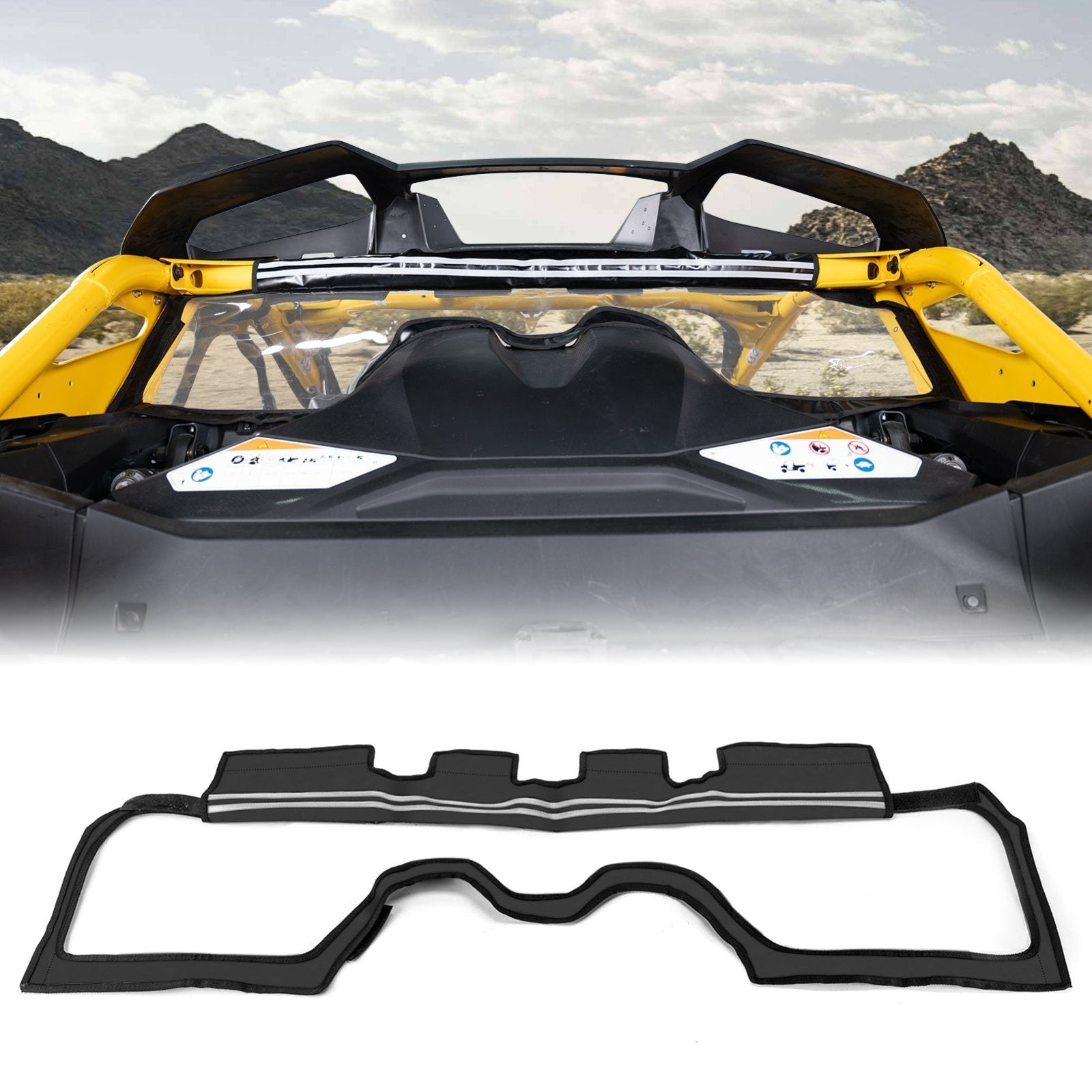 2024-2026 Can Am Maverick R/Max UTV Rear Soft Rear Windshield Enclosur ...
