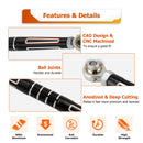 2024 - 2025 Can Am Maverick R/R Max Adjustable Rear Aluminum Sway Bar Links OEM706005360 706005361 - WeiSen - 80402007