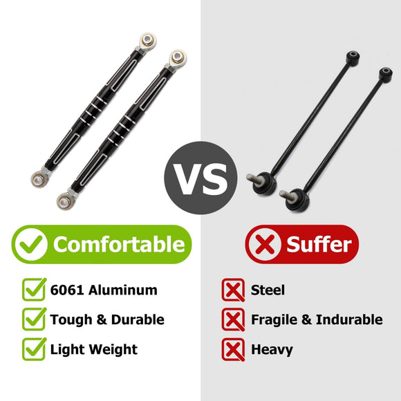 2024 - 2025 Can Am Maverick R/R Max Adjustable Rear Aluminum Sway Bar Links OEM706005360 706005361 - WeiSen - 80402007