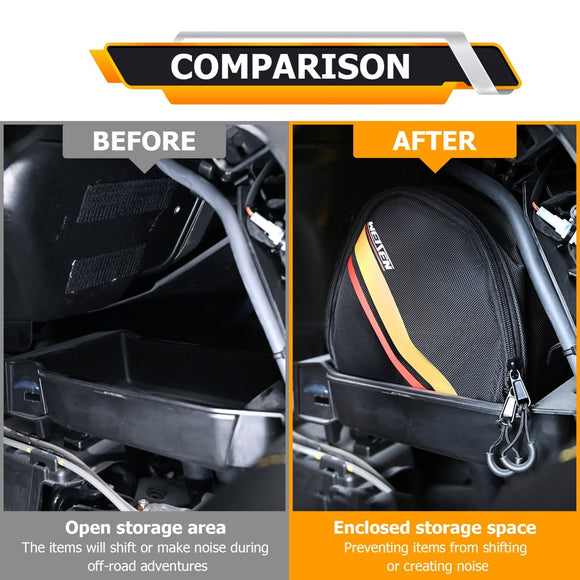 2024 - 2025 Can Am Maverick R/R Max UTV Center Console Storage Bags | Waterproof, Scratch - Resistant | 1680D Oxford Fabric - WeiSen - 80801002