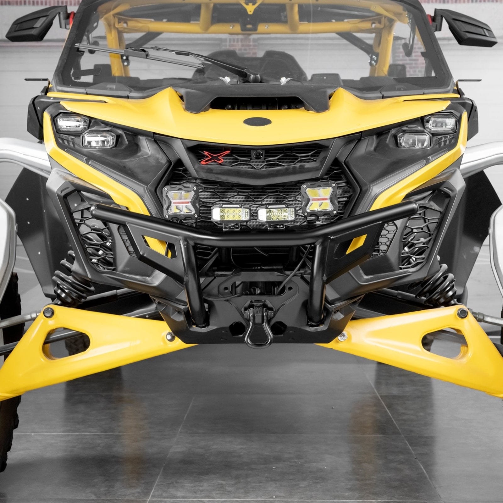2024 - 2025 Can Am Maverick R/R Max UTV One - Piece Front Bumper | Bolt - On | Heavy - Gauge Steel Tubing - WeiSen - 80306013