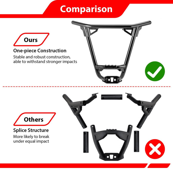 2024 - 2025 Can Am Maverick R/R Max UTV One - Piece Rear Bumper | Bolt - On | Heavy - Gauge Steel Tubing - WeiSen - 80306012