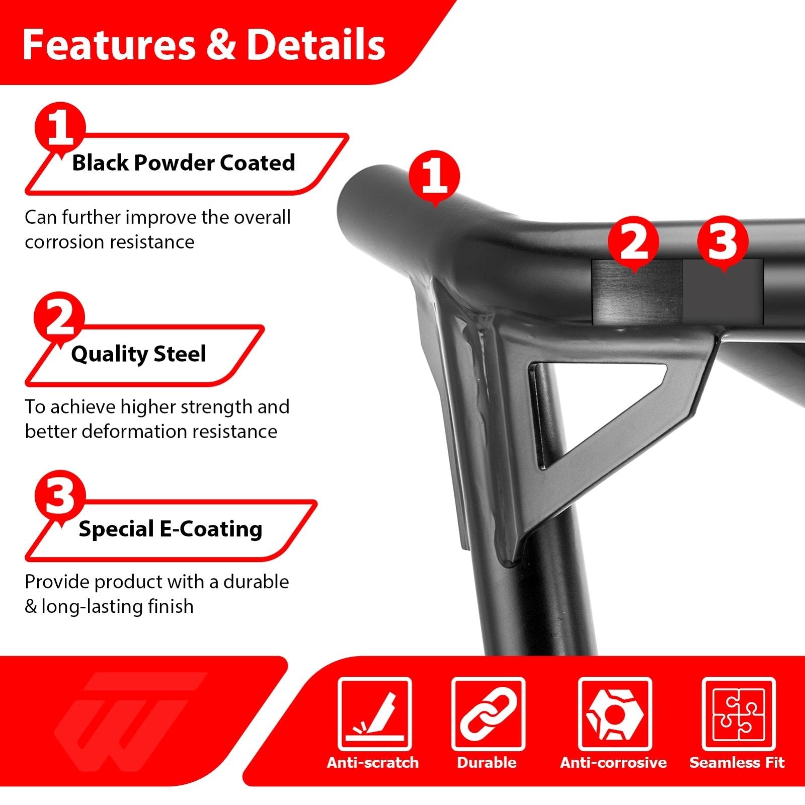 2024 - 2025 Can Am Maverick R/R Max UTV One - Piece Rear Bumper | Bolt - On | Heavy - Gauge Steel Tubing - WeiSen - 80306012