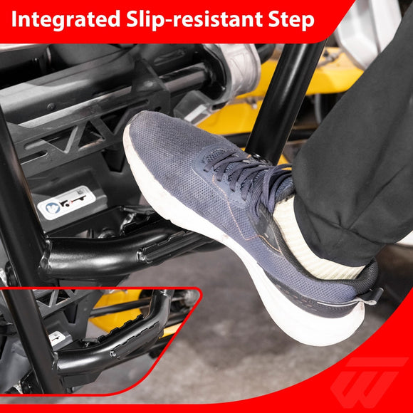 2024 - 2025 Can Am Maverick R/R Max UTV One - Piece Rear Bumper | Bolt - On | Heavy - Gauge Steel Tubing - WeiSen - 80306012