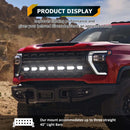 2024 - 2025 Chevy Silverado GMC Sierra 2500/3500 Front Bumper 40" Grille Light Bar Mounting Bracket - WeiSen - 70103014