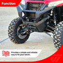 2024 - 2025 Kawasaki Ridge/ Ridge XR Heavy Duty Steel No Drill Winch Mounting Plate - WeiSen - 80106046