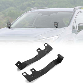 2024 - 2025 Subaru Crosstrek / Crosstrek Wilderness Heavy - Duty Steel Hood Hinge LED Ditch Light Bracket - WeiSen - 70104069