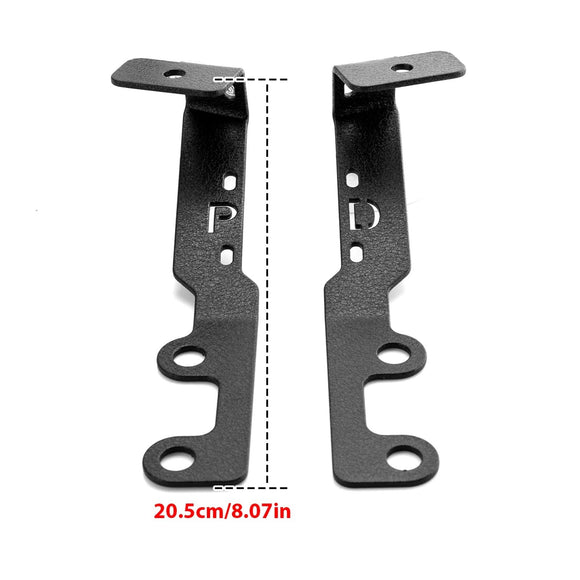 2024 - 2025 Toyota Tacoma Bolt - On Heavy Duty Steel Hood Hinge Ditch Light Bracket - WeiSen - 70104076