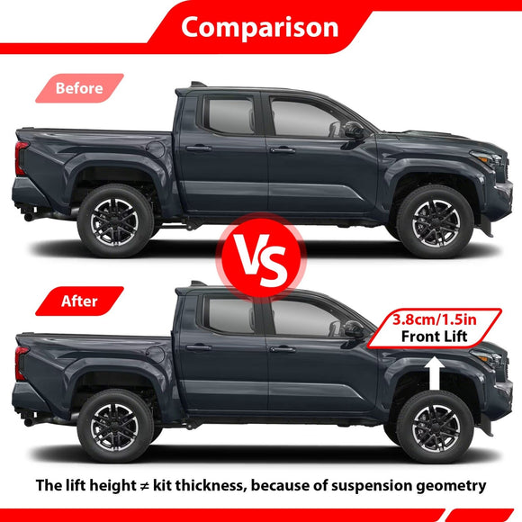2024 - 2025 Toyota Tacoma Heavy Duty Steel Front Suspension 1.5" Leveling Kit - WeiSen - 70401044