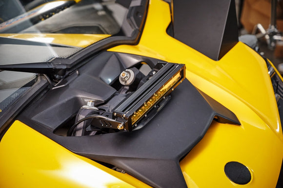 2024 - 2026 Can Am Maverick R / 2025 - 2026 Maverick R Max Amber UTV 12" Single - row Straight Hood Light Bar Kit - WeiSen - 8011200202