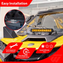 2024 - 2026 Can Am Maverick R / 2025 - 2026 Maverick R Max Amber UTV 12" Single - row Straight Hood Light Bar Kit - WeiSen - 8011200202