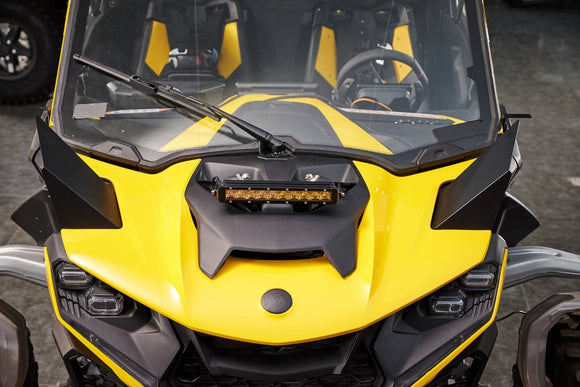 2024 - 2026 Can Am Maverick R / 2025 - 2026 Maverick R Max Amber UTV 12" Single - row Straight Hood Light Bar Kit - WeiSen - 8011200202