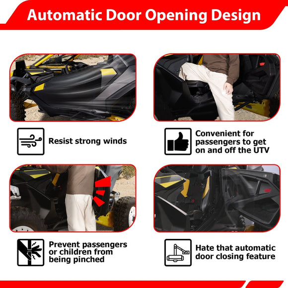 2024 - 2026 Can Am Maverick R & 2025 - 2026 Maverick R Max UTV Automatic Door Opener Kit (for Front Door) - WeiSen - 80307021