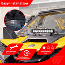 2024 - 2026 Can Am Maverick R / 2025 - 2026 Maverick R Max White UTV 12" Single - row Straight Hood Light Bar Kit - WeiSen - 8011200201