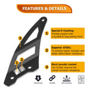 2024+ Can Am Maverick R All Models Steel UTV Upper Windshield LED Light Bar Mount Bracket - WeiSen - 80101034