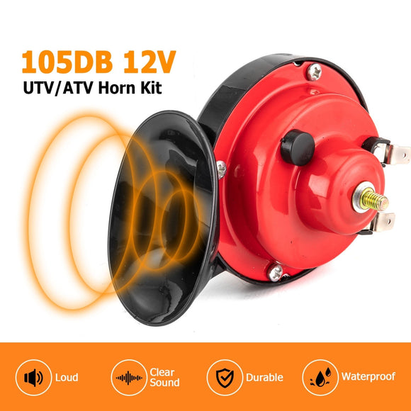 2024+ Maverick R / Maverick R Plug&Play UTV Key - on Horn Kit with 2Pcs 105db Horn Spst Rocker Switch - WeiSen - 80206034