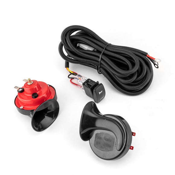 2024+ Maverick R / Maverick R Plug&Play UTV Key - on Horn Kit with 2Pcs 105db Horn Spst Rocker Switch - WeiSen - 80206034