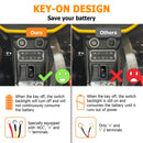 2024+ Maverick R / Maverick R Plug&Play UTV Key - on Horn Kit with 2Pcs 105db Horn Spst Rocker Switch - WeiSen - 80206034