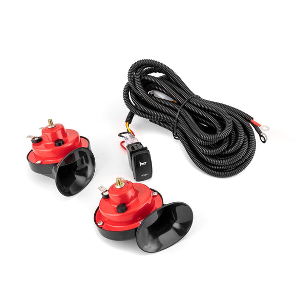 2024+ Maverick R / Maverick R Plug&Play UTV Key - on Horn Kit with 2Pcs 105db Horn Spst Rocker Switch - WeiSen - 80206034