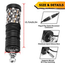 2pcs 0.7FT RGB Fat Spiral LED Whip Lights Chasing Lighted Antenna Whips Fit UTVs, ATVs, SUVs, RVs - WeiSen - 70201012