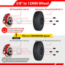 2Pcs 1" 4x156 Wheel Spacers Adapters for Polaris RZR Ranger Ace Sportsman | 6061 - T6 Forged Aluminum | Bolt - On - WeiSen - 80403024