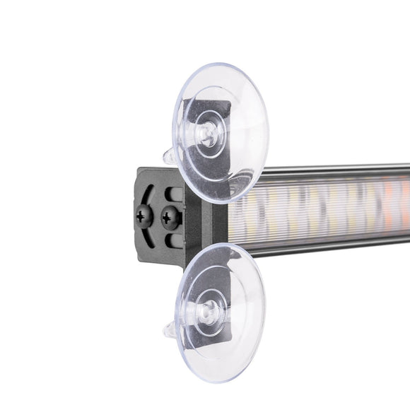 2Pcs 15.7 Inch Universal Interior Windscreen 144LEDs Amber White Emergency Hazard Warning Strobe Light - WeiSen - 70207015