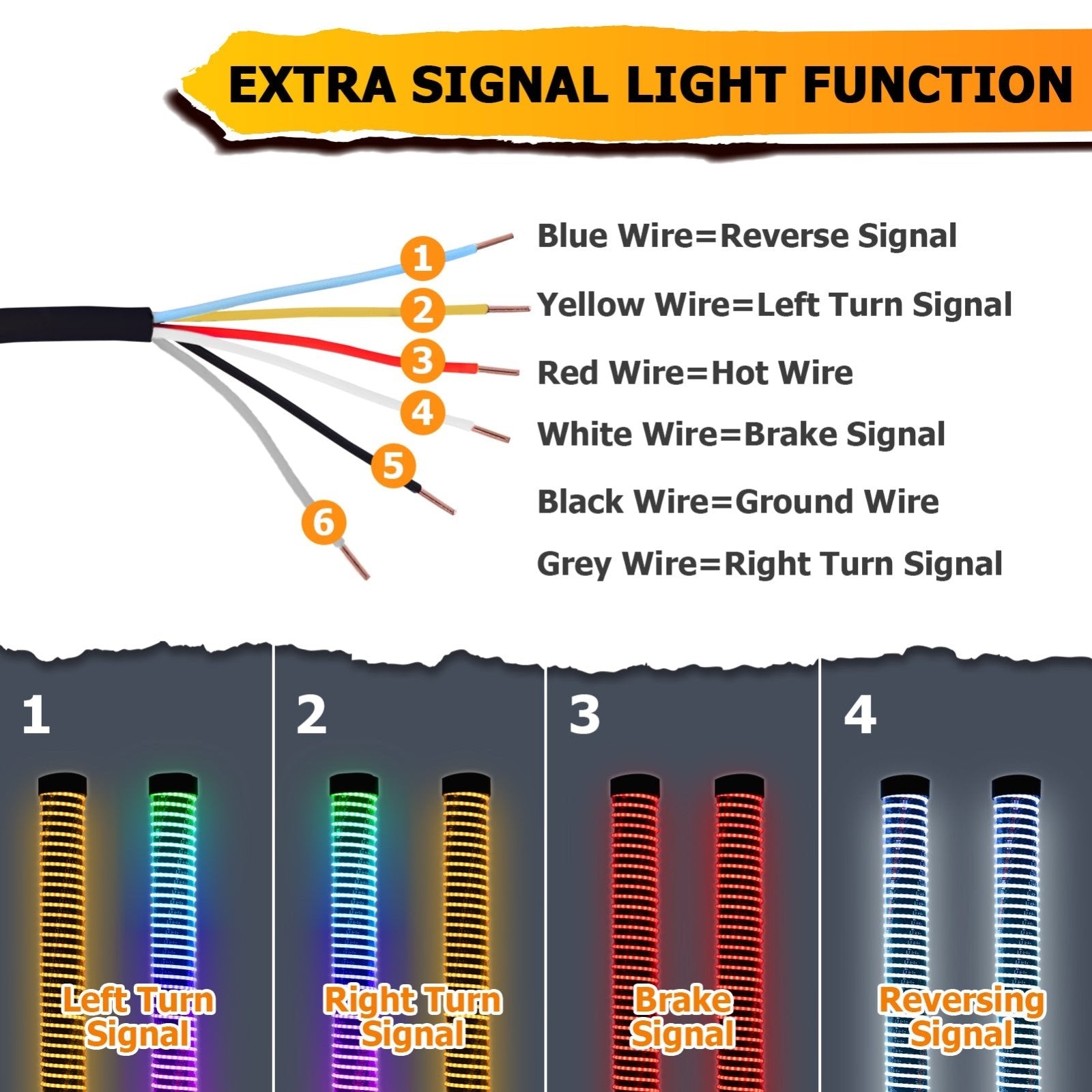 2pcs 1FT Fat COB RGB Whip Lights Spiral RGB Chasing Lighted Antenna Whips Fit UTV ATV Boats - WeiSen - 80204015