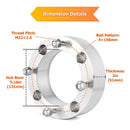 2pcs 2" Wheel Spacers 4x156mm for Polaris RZR XP1000/Turbo/900/Pro XP/Ranger 1000/XP/Crew/General 1000/XP/4 | 6061 - T6 Forged Aluminum | Bolt - On Design | M12x1.5 Thread | 131mm Hub Bore - WeiSen - 80403007