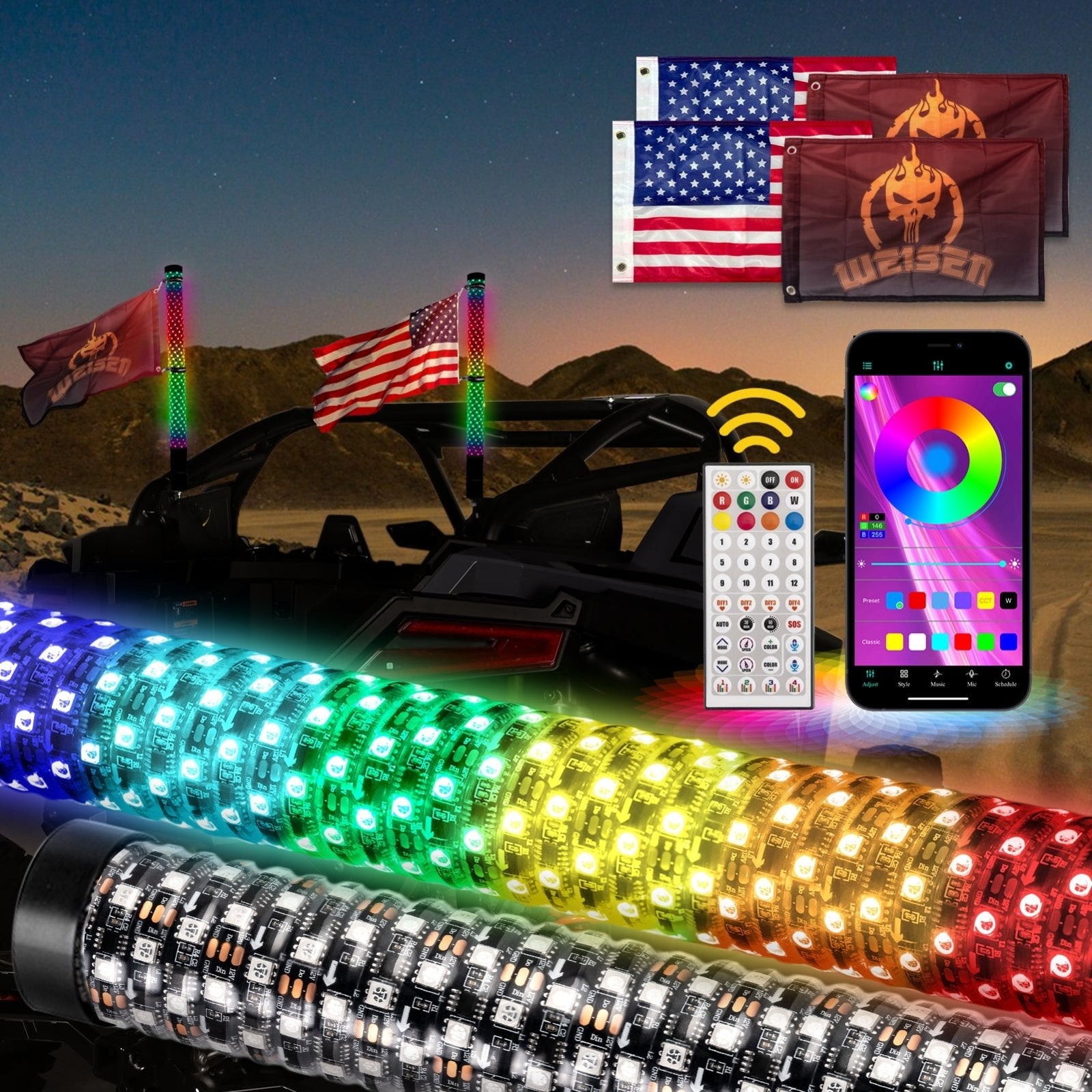 LED Whip Light | Weisen