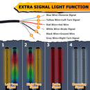 2Pcs 3FT Fat LED Spiral RGB Whip Lights Chasing Lighted Antenna Whips for UTV ATV SUV RV - WeiSen - 80204014