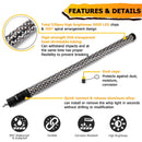 2Pcs 3FT Fat LED Spiral RGB Whip Lights Chasing Lighted Antenna Whips for UTV ATV SUV RV - WeiSen - 80204014