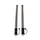 2Pcs 3FT Fat LED Spiral RGB Whip Lights Chasing Lighted Antenna Whips for UTV ATV SUV RV - WeiSen - 80204014