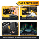 2Pcs 3FT Fat LED Spiral RGB Whip Lights Chasing Lighted Antenna Whips for UTV ATV SUV RV - WeiSen - 80204014