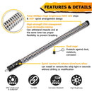 2pcs 3FT Fat Spiral RGB Chasing Lighted Antenna Whips, Fat COB RGB Whip Lights fit UTVs ATVs SUVs RVs - WeiSen - 80204017