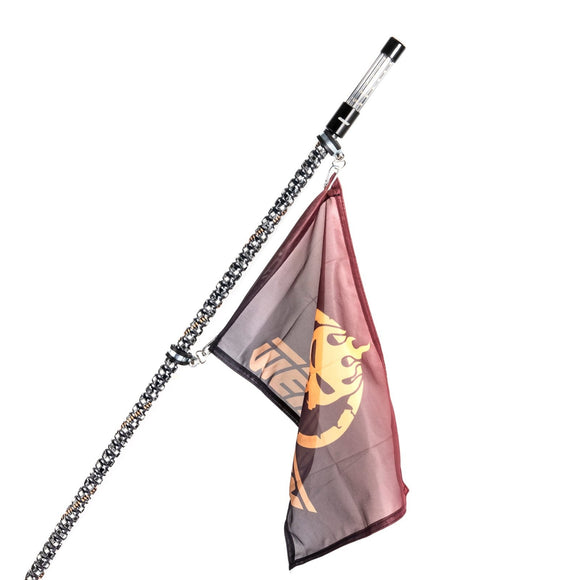 2Pcs 3FT LED RGB Whip Lights with Top Strobe For UTVs, ATVs, SUVs, RVs, Trailers, Golf Carts, Trucks - WeiSen - 80204020