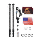 2pcs 3FT Whipless Fat LED Whip Light | Top Cover Navigation Light | Chasing Turn Signal Brake Reverse Light - WeiSen - 80204025