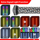 2pcs 3FT Whipless Fat LED Whip Light | Top Cover Navigation Light | Chasing Turn Signal Brake Reverse Light - WeiSen - 80204025
