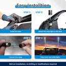 2Pcs 4FT LED RGB Whip Lights with Top Strobe For UTVs, ATVs, SUVs, RVs, Trailers, Golf Carts, Trucks - WeiSen - 80204021