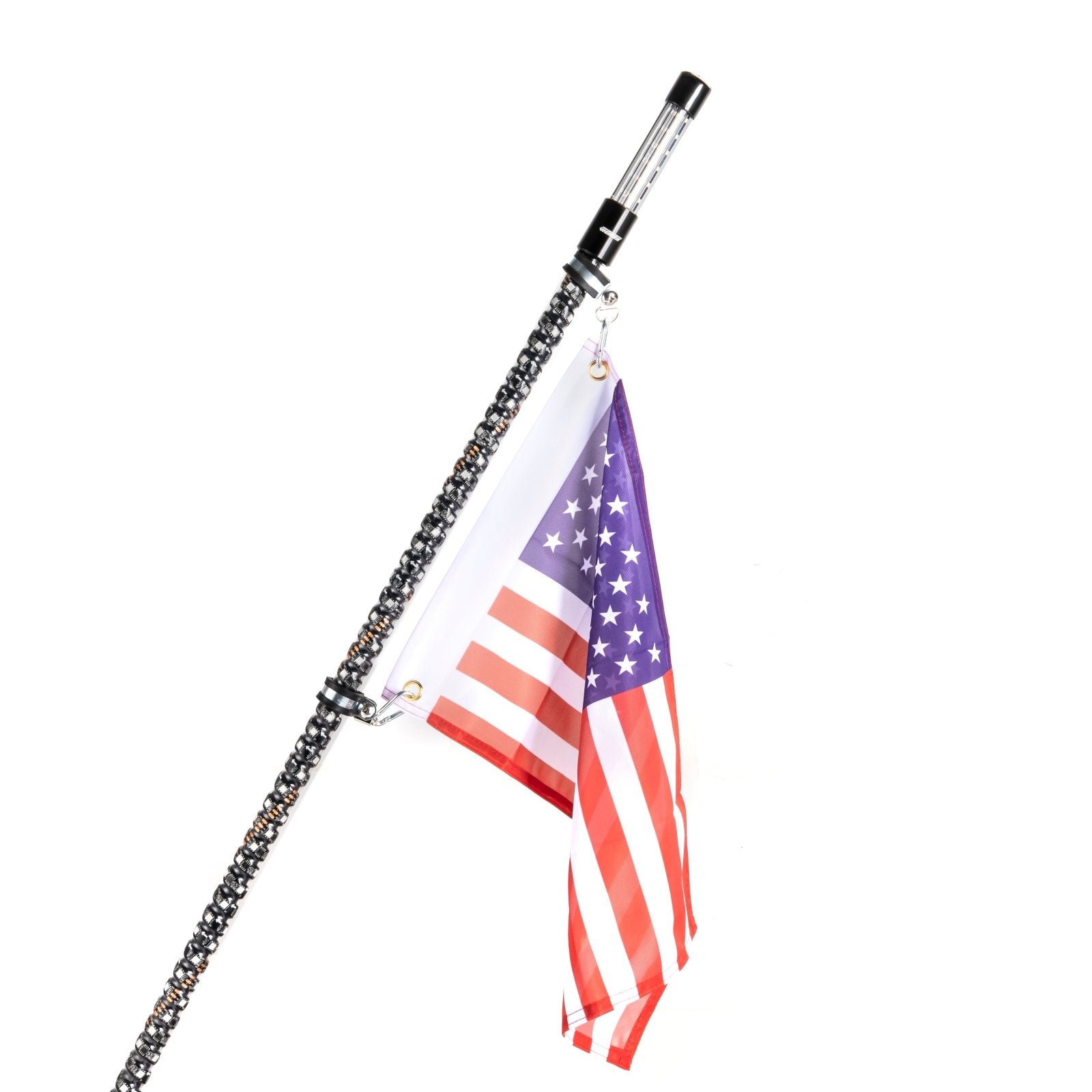 2Pcs 4FT LED RGB Whip Lights with Top Strobe For UTVs, ATVs, SUVs, RVs, Trailers, Golf Carts, Trucks - WeiSen - 80204021