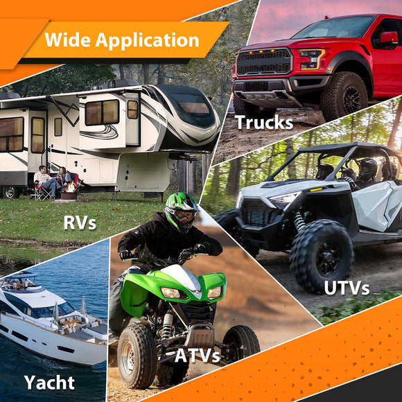 2pcs 50A Battery Quick Connect/ Disconnect Electrical Connector Plug Kit for 6 - 16 Gauge Cable - WeiSen - 80310047