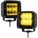 2Pcs Amber Spot Beam 3" LED Work Light Pods Universal for Off - road Pickup Truck SUV UTV Boat - WeiSen - 70201011
