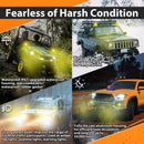 2Pcs Amber Spot Beam 3" LED Work Light Pods Universal for Off - road Pickup Truck SUV UTV Boat - WeiSen - 70201011