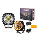3.5" LED Pod Lights with DT Wiring Harness Kit – 3-Layer DRL, 6 Dynamic Modes (White & Amber) for Jeeps, Trucks, SUVs, ATVs, UTVs - WeiSen - 70201014