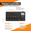 38.5" Roof Top Emergency COB LED Strobe Light Bar Double Side - Amber/White W/ Digital Display Controller for Off - Road Truck SUV Tow Trucks Pickup - WeiSen - 70207010