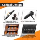 38.5" Roof Top Emergency COB LED Strobe Light Bar Double Side - Amber/White W/ Digital Display Controller for Off - Road Truck SUV Tow Trucks Pickup - WeiSen - 70207010