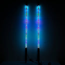 3FT DIY Chasing RGB LED COB Antenna Spiral Whip Lights for RZR Can - Am Polaris UTV | Remote and APP Control - WeiSen - 80204008