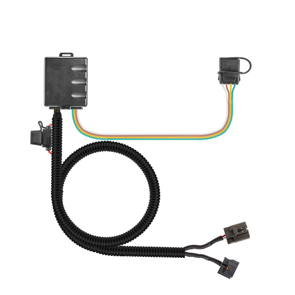 4 - Way Flat Trailer Hitch Wiring Harness for Kia Sorento / Hyundai Santa Fe with Factory Tow Package - WeiSen - 70206002