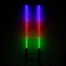4FT Chasing RGB LED COB Antenna Spiral Whip Lights Fit RZR Can - Am Polaris UTV - WeiSen - 80204009